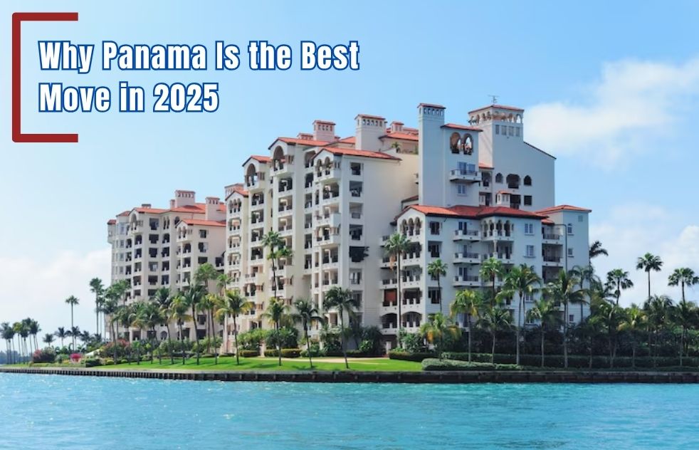 Beautiful apartment complex along the coast in Panama.